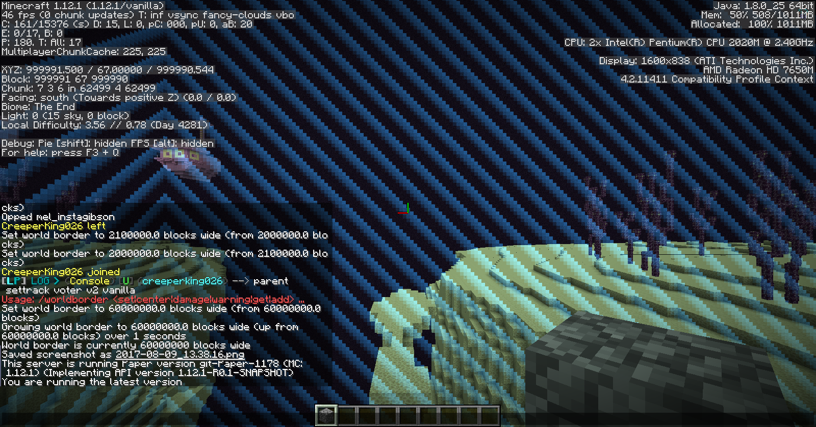 worldborder not changeable · Issue #845 · PaperMC/Paper · GitHub