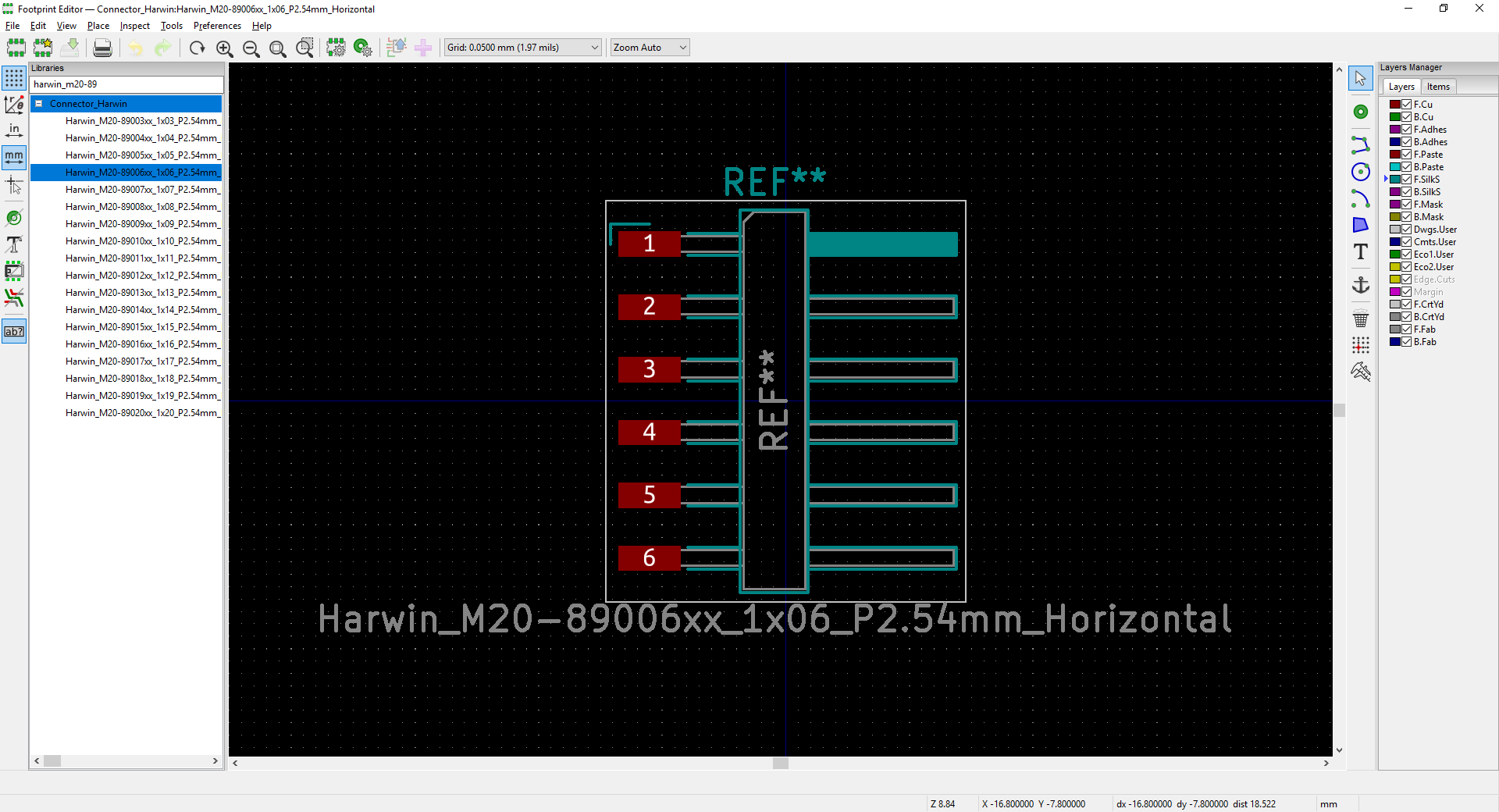 Request for SMD 2.54mm Pin headers in Horizontal config · Issue 1487