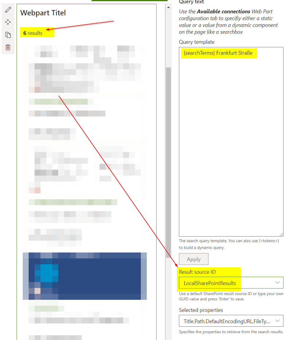 Result source ID Pictures and Documents ignore Query template · Issue ...