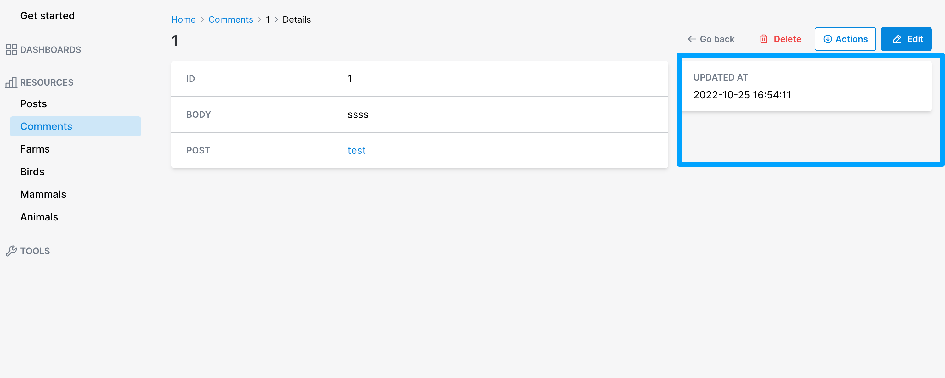 sidebar fields are hidden after a redirect to the show page · Issue ...