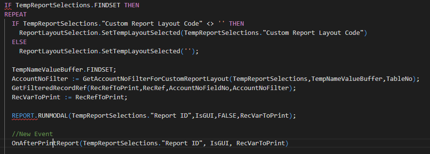[Event Request] Table 77 - OnAfterPrintReport · Issue #1466 · microsoft ...