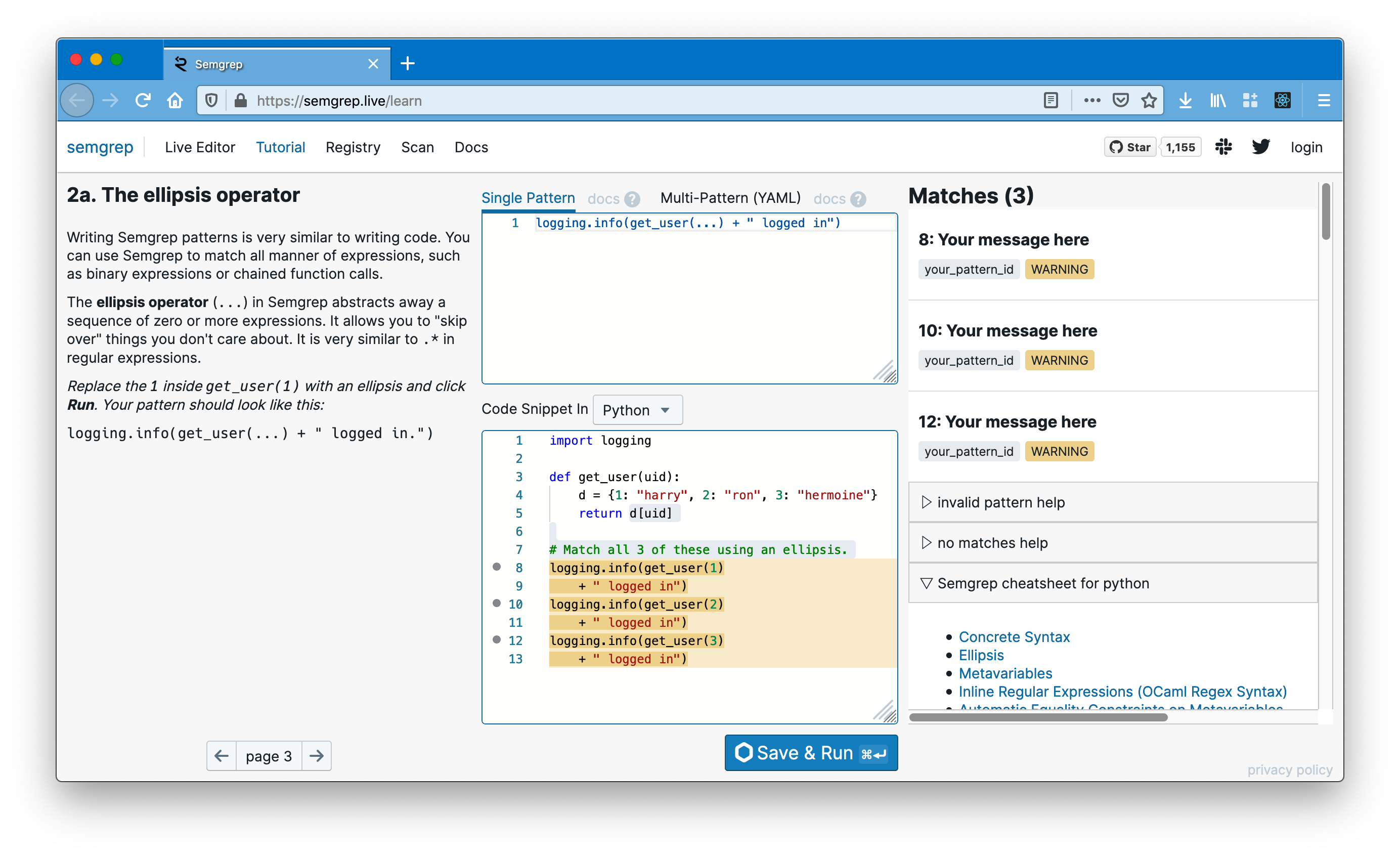 Typo In Tutorial Issue 1327 Semgrep Semgrep Github Typo In Tutorial Issue 1327 Semgrep Semgrep Github