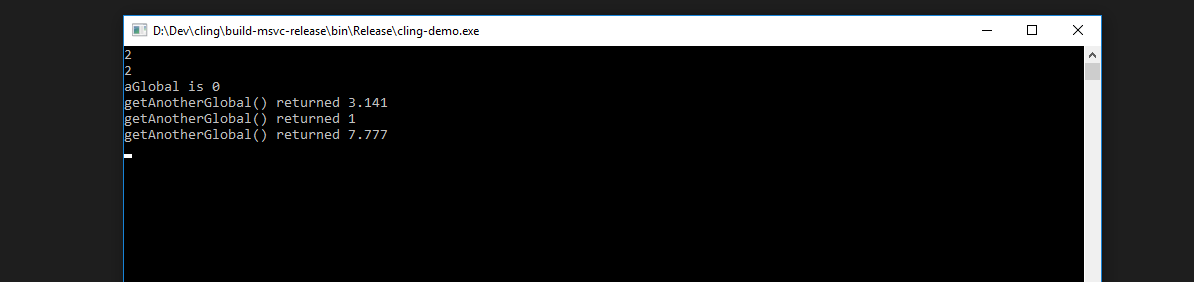 Cling embedding demo is broken on Windows VS2015-2017 · Issue #200 ...