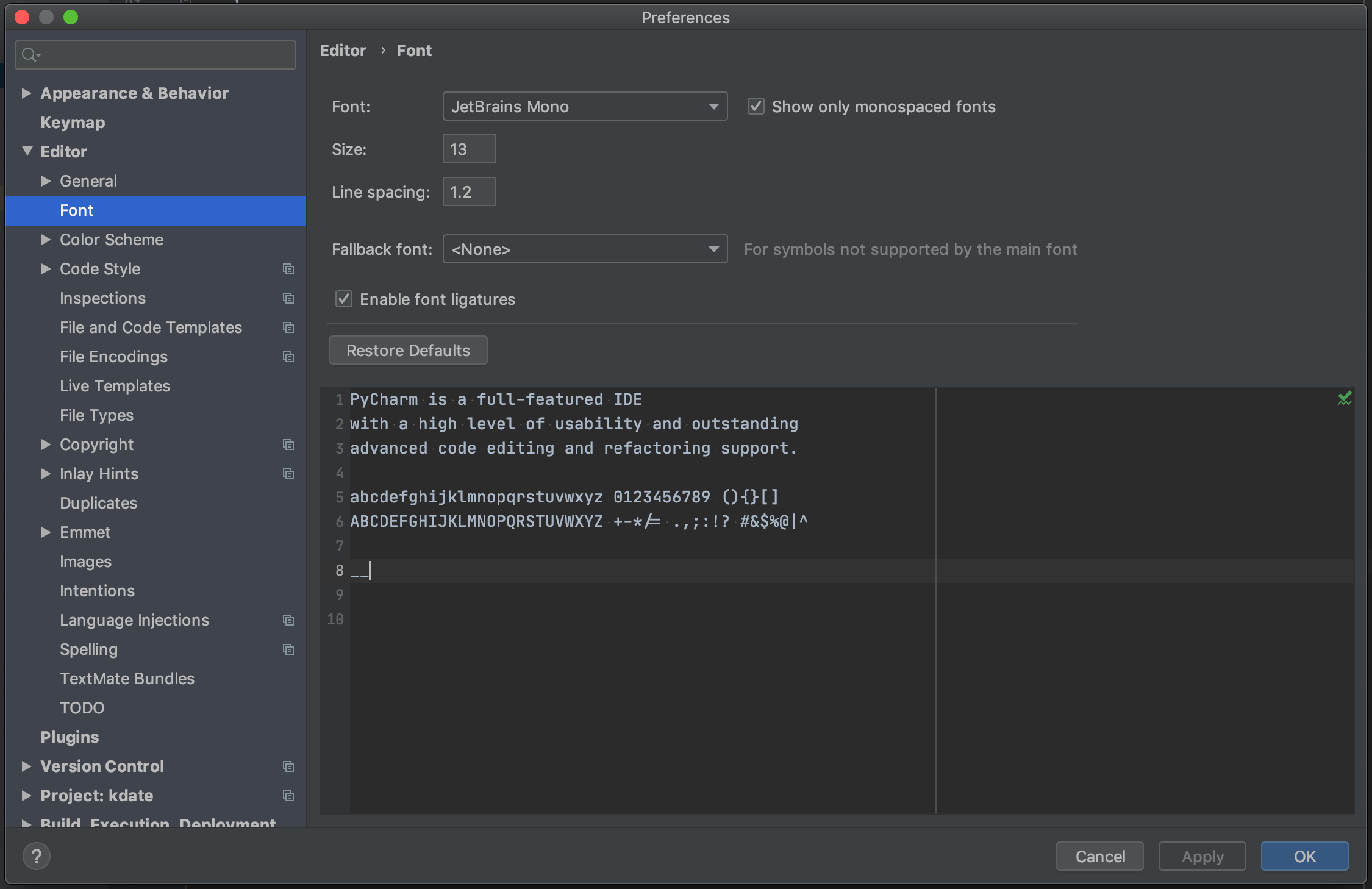 Two underscore(__) ligature does not work · Issue 64 · JetBrains