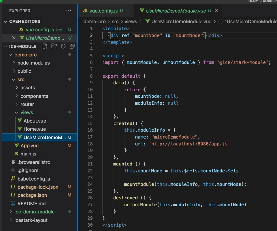 Vue微模块在Vue项目加载报错 · Issue #318 · ice-lab/icestark · GitHub