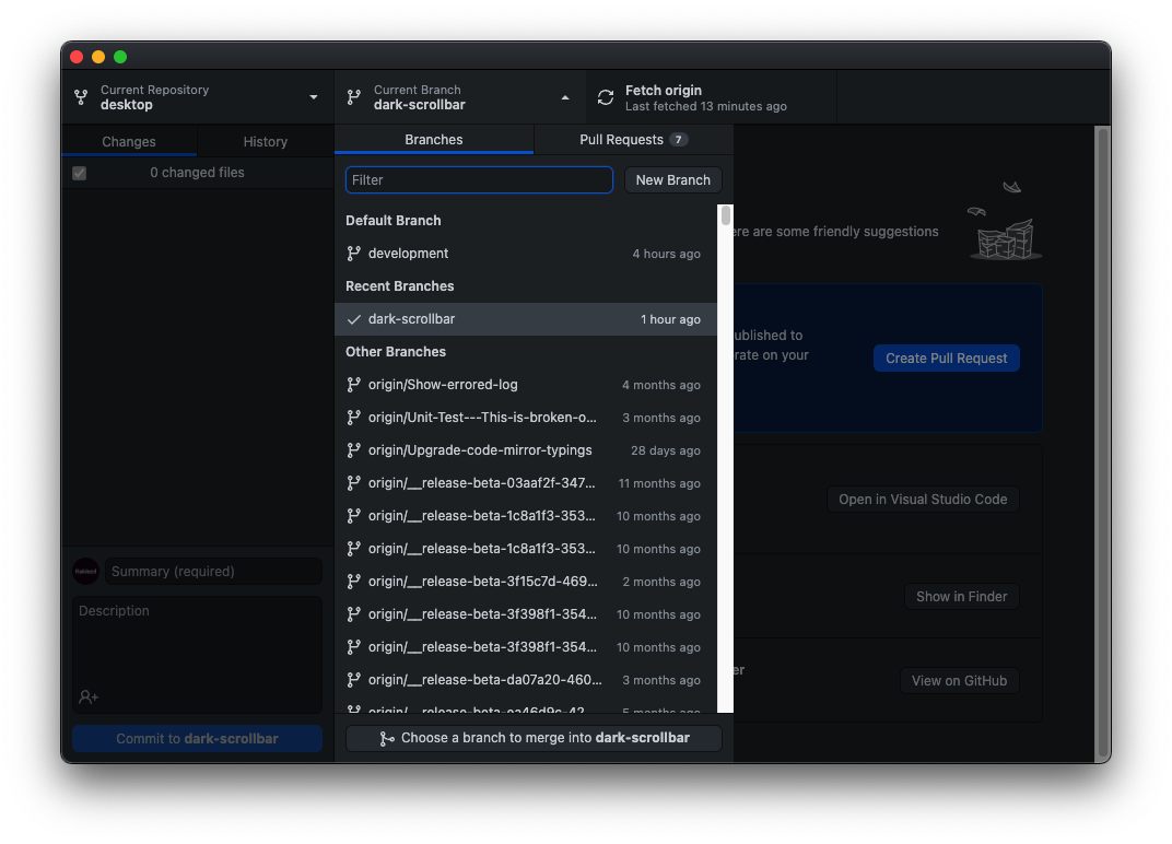 Make dark scrollbar in dark theme by rakleed · Pull Request 14142