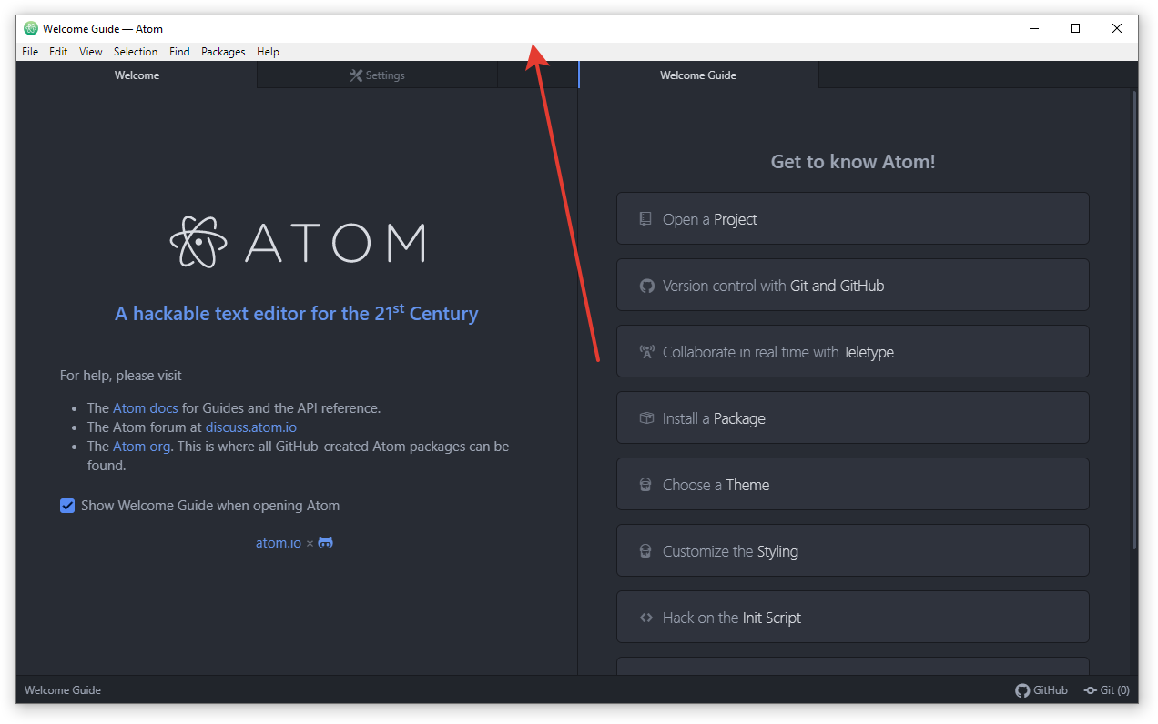 The status bar (window name) is light when the application uses a dark ...