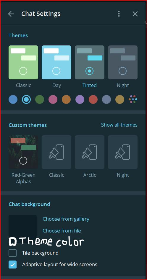 Feature Request Untie Chat Background With Theme Color Issue 16 Telegramdesktop Tdesktop Github