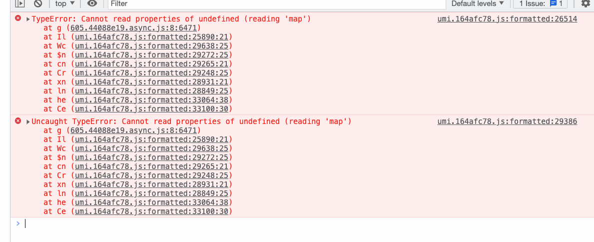 bug: TypeError: Cannot read properties of undefined (reading 'map ...