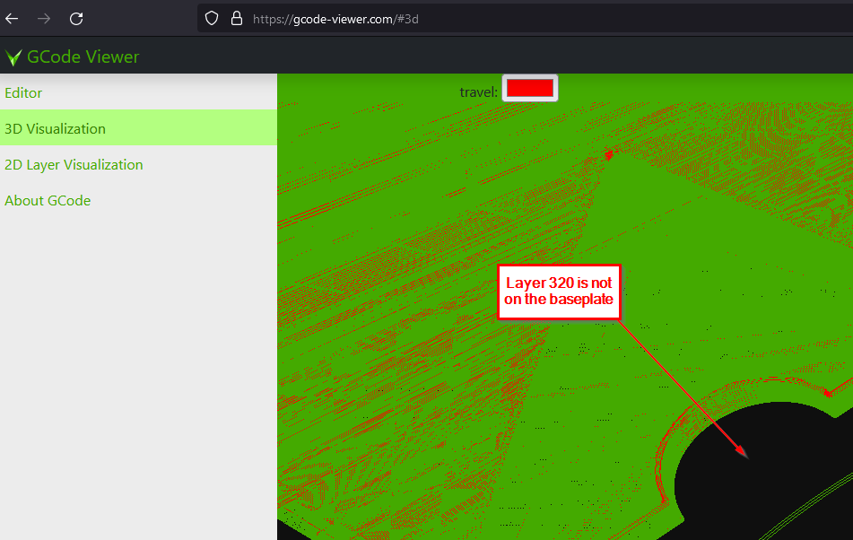 Layer being projected onto baseplate, but gcode seems correct. · Issue ...