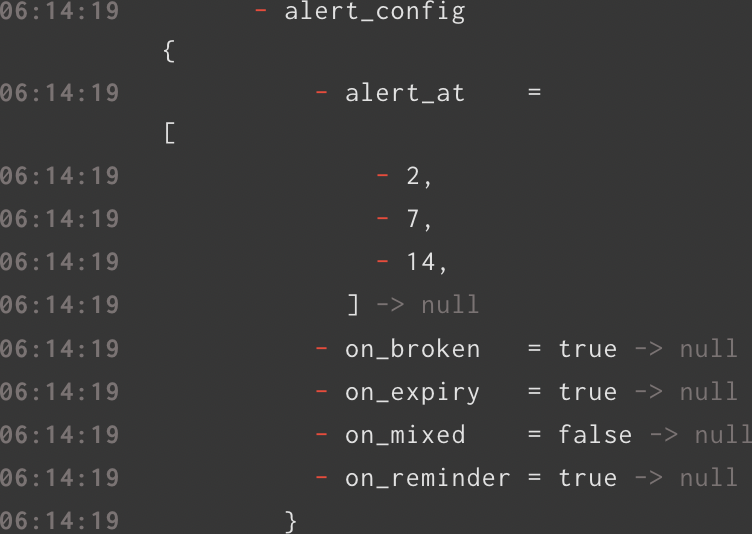 UI Brace, bracket, parenthesis at end of line in task output wraps to