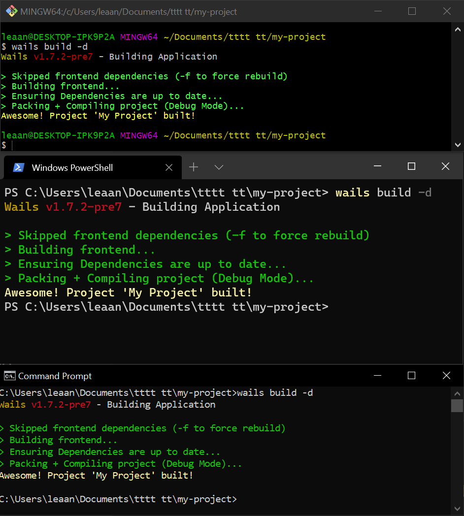 Command Fails in windows OS for folders with space in their name ...