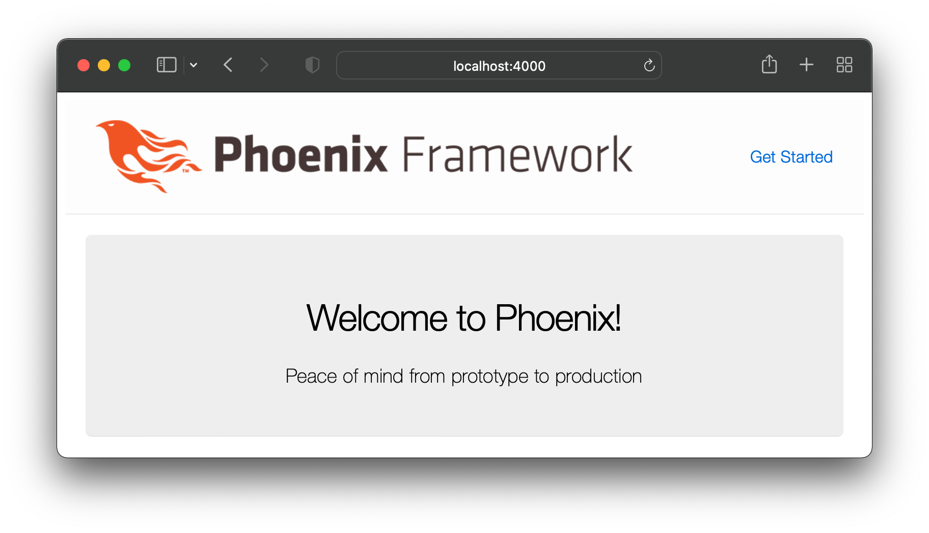 phoenix-framerwork-welcome-page