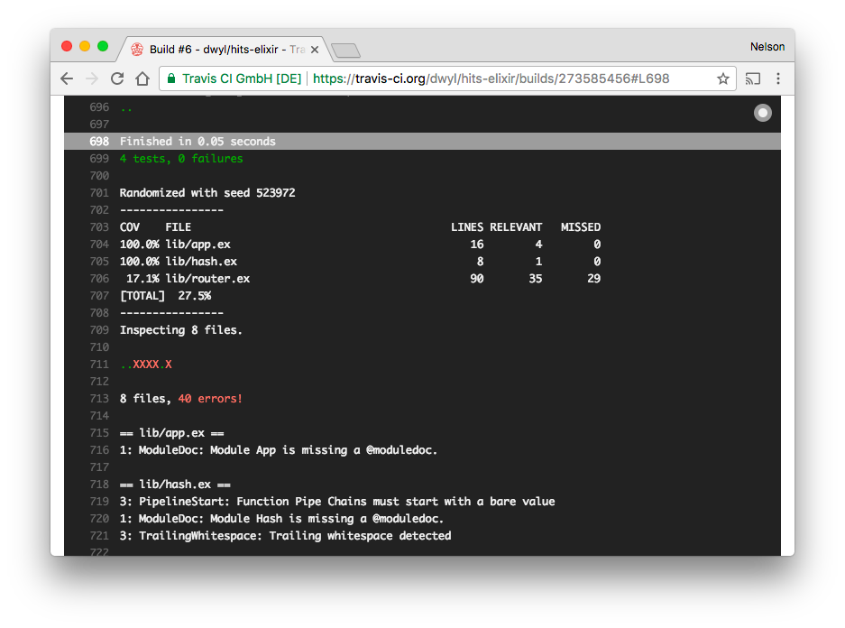 Setting Up Test Coverage · Issue #4 · dwyl/hits-elixir · GitHub