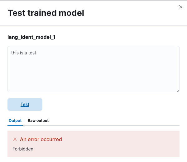 [ML] Trained models - test model action available for viewer user ...