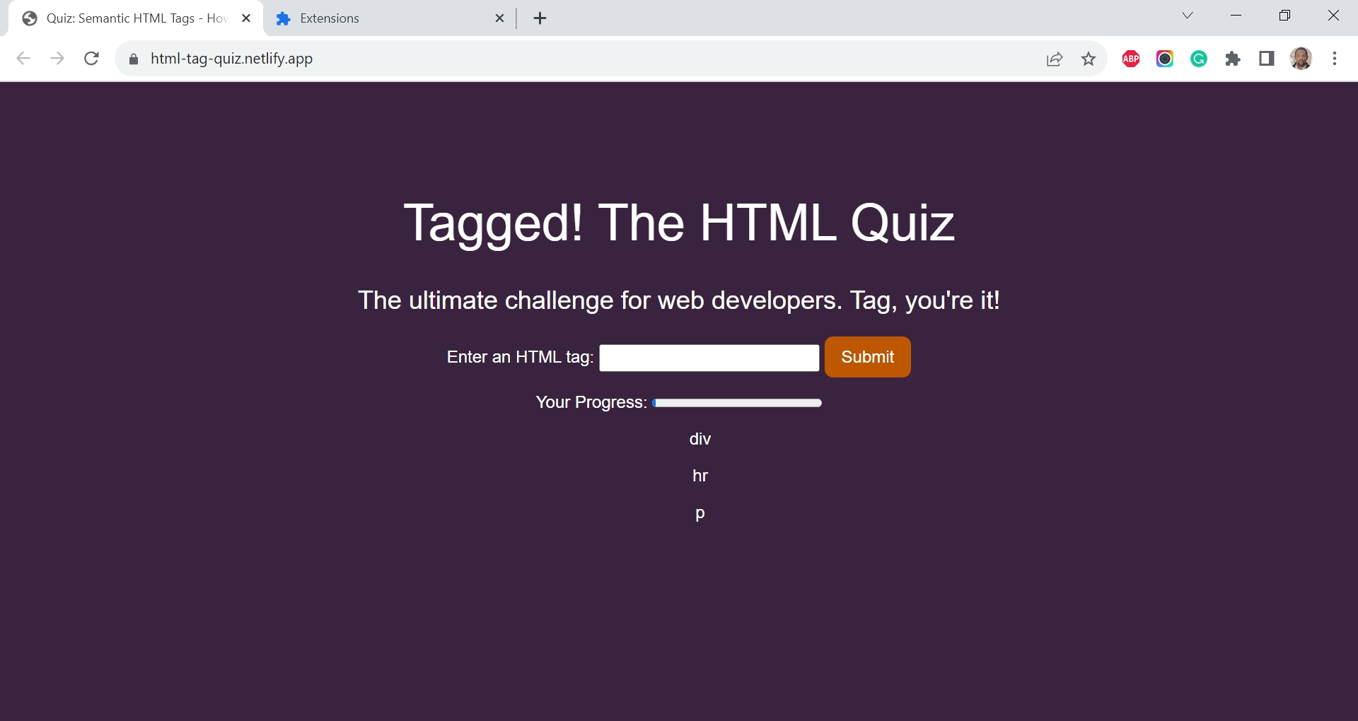 [FEATURE] · Issue #56 · YurisCodingClub/html-tag-quiz · GitHub