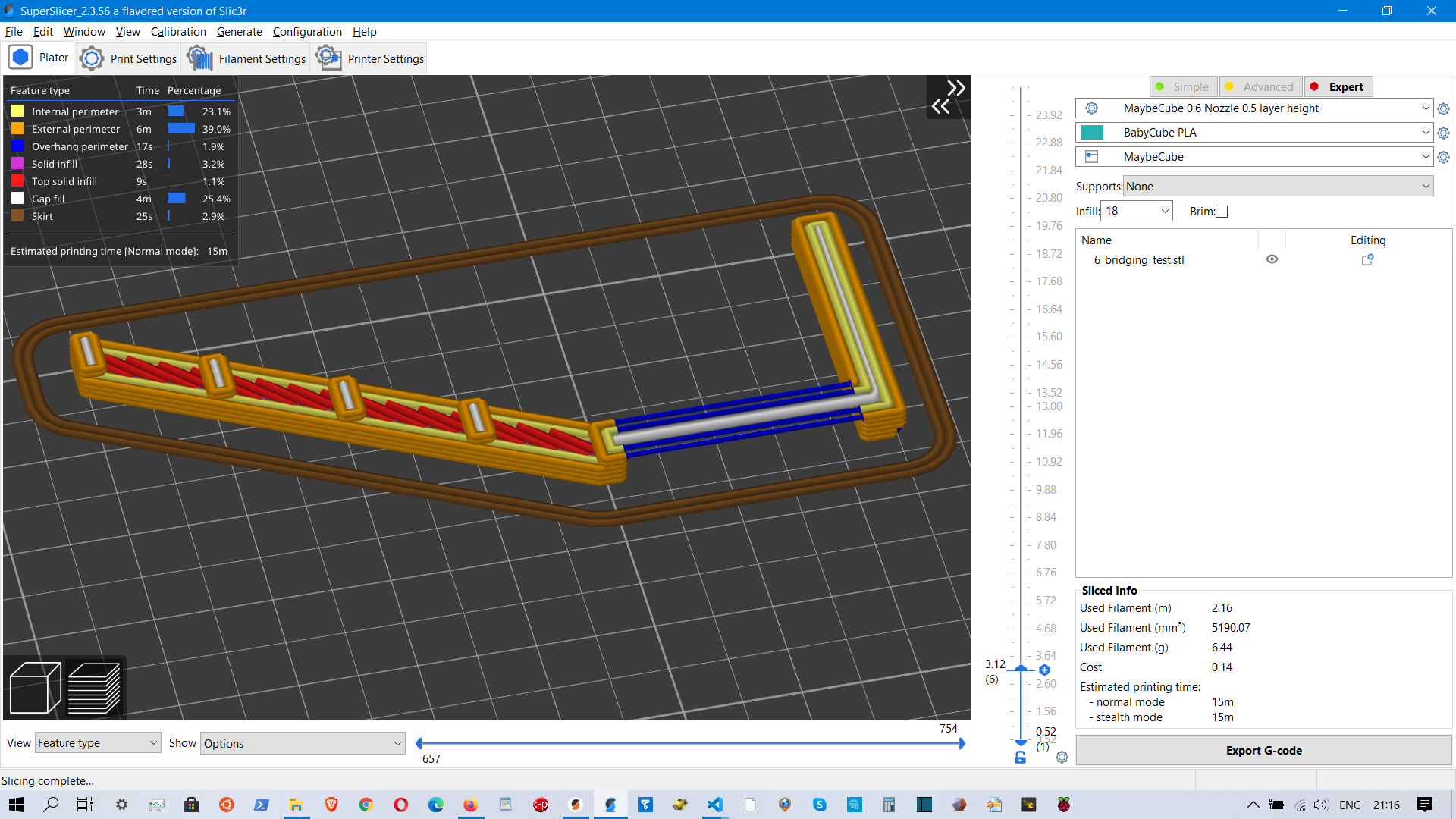 Bridge infill erroneously sliced as gap infill for wide extrusion ...