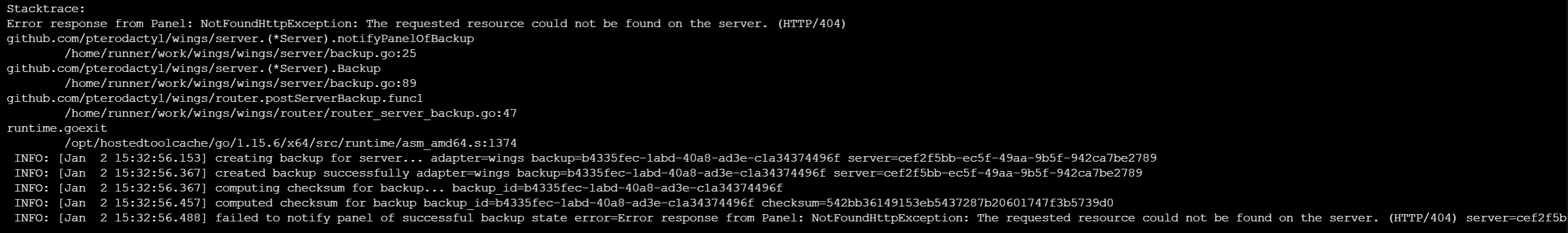 SendBackupStatus fails because of too fast backup · Issue #2962 ...