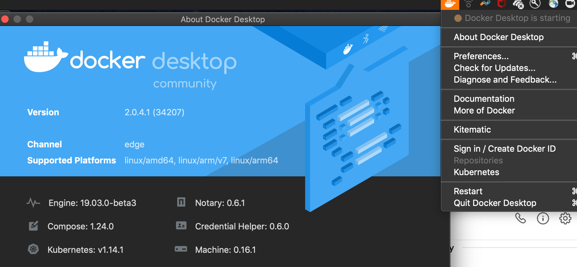Stuck in "Docker desktop is starting" · Issue #3701 · docker/for-mac ...