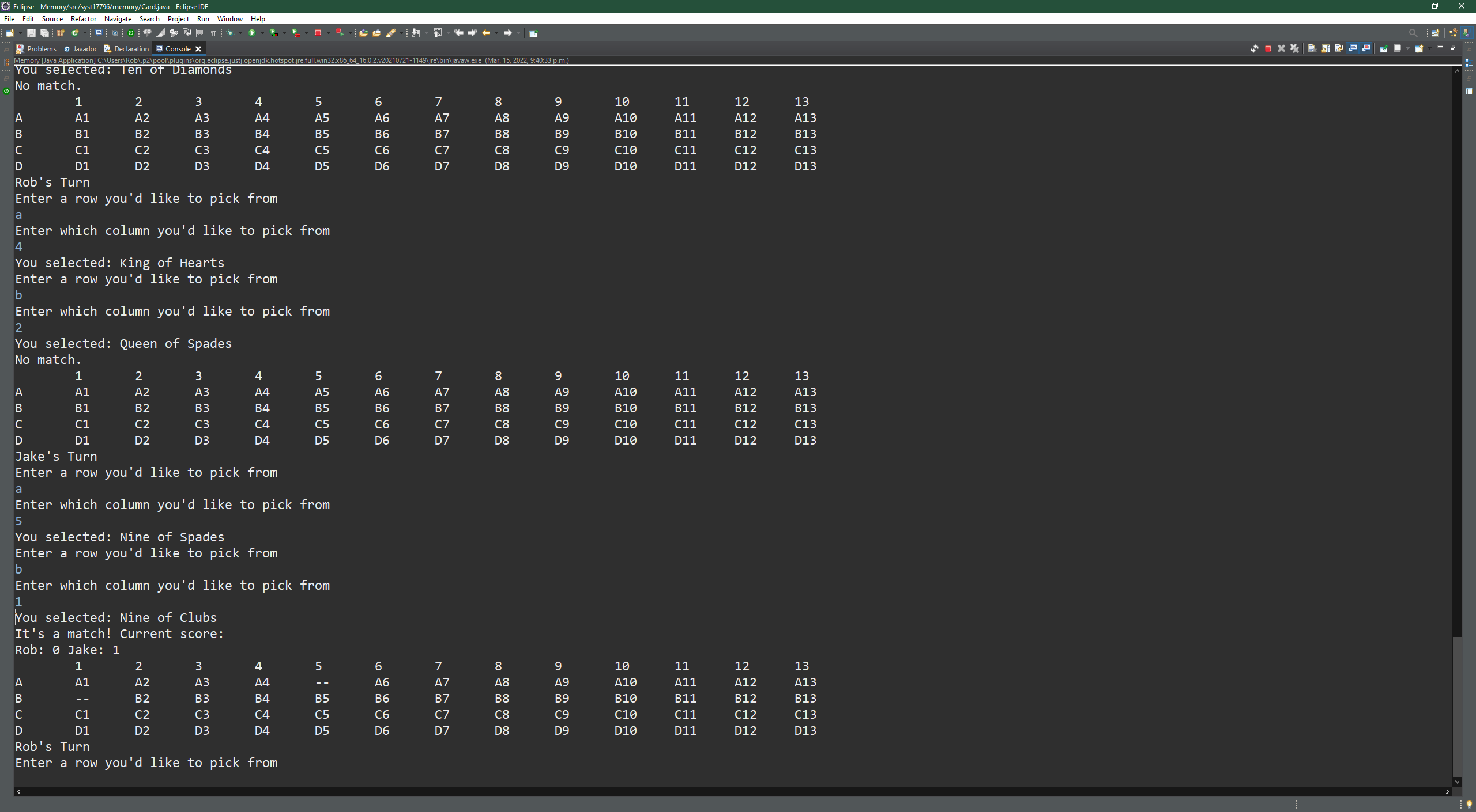 GitHub - RobMadill/SYST17796-Memory-Compiler-Game: Got a good Memory ...