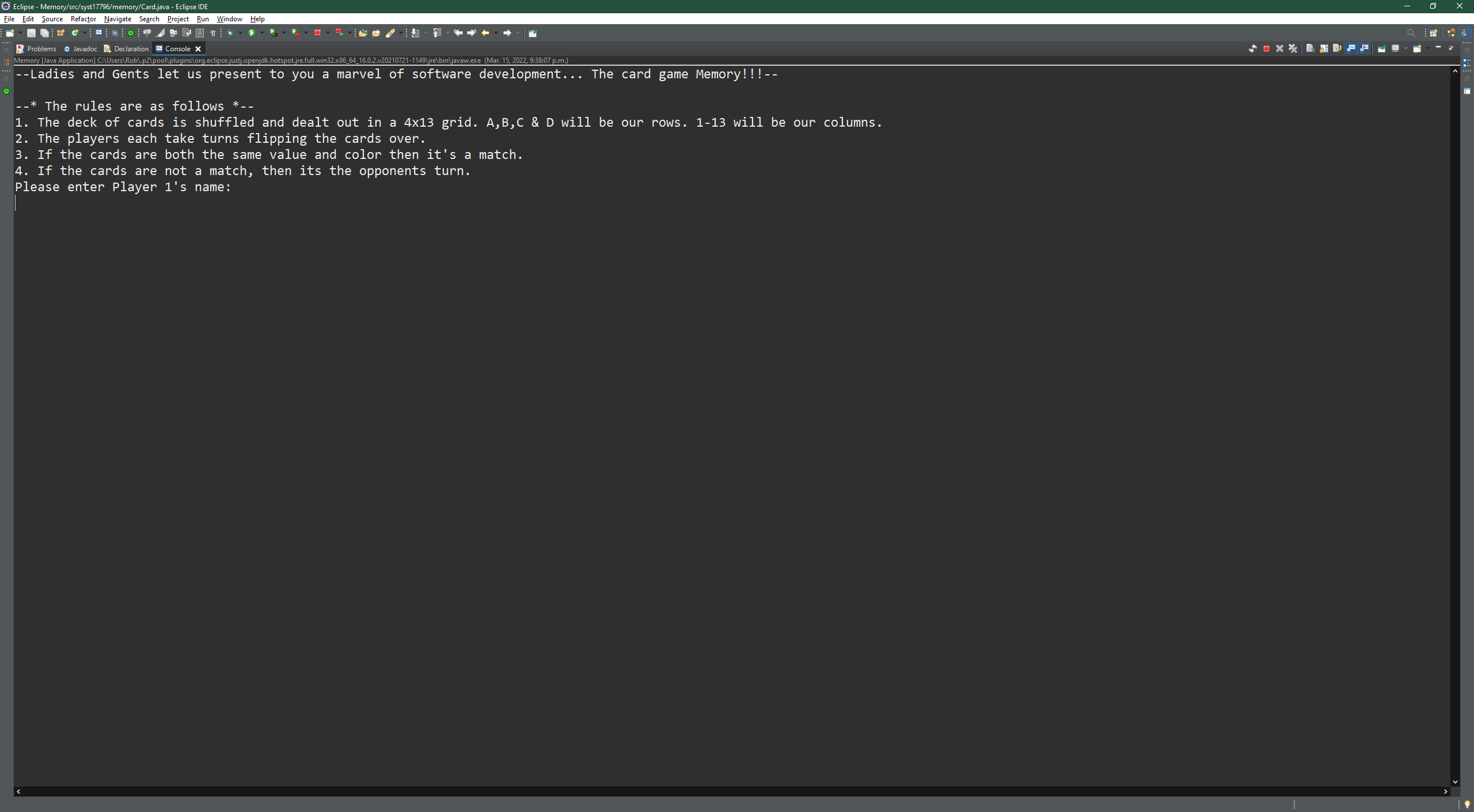GitHub - RobMadill/SYST17796-Memory-Compiler-Game: Got a good Memory ...