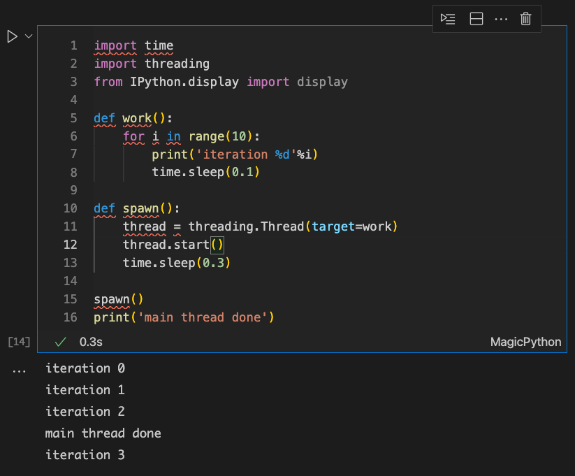 Outputs from background threads not displayed · Issue #7270 · microsoft ...