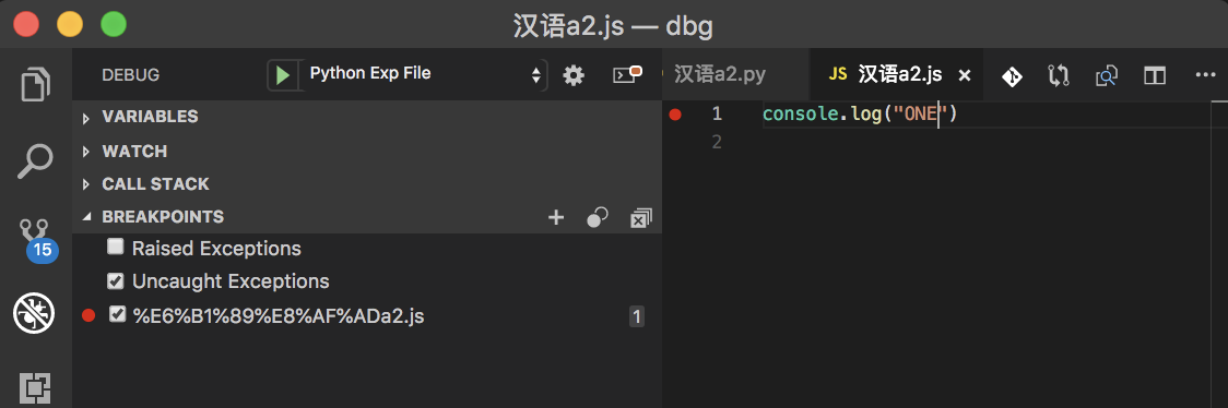 Unicode Characters in file path displayed incorrectly in debugger panel ...
