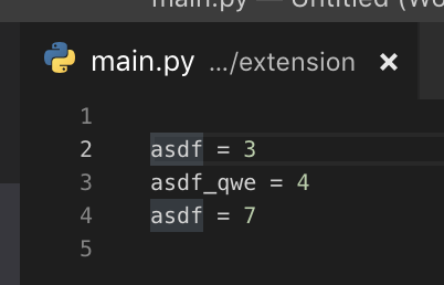 Highlighting occurrences of symbol incorrectly highlights words, not ...