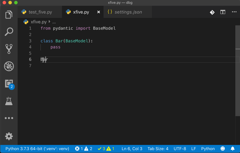 Go to definition doesn't work for classes inheriting from pydantic ...