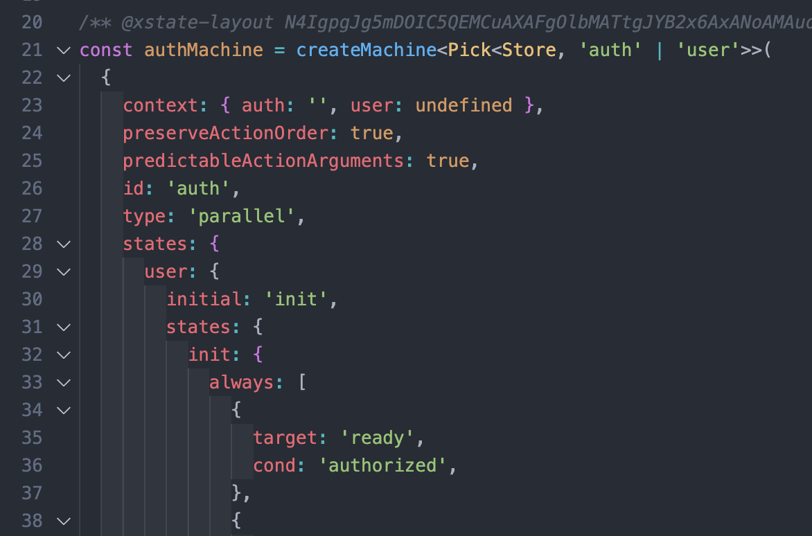 Put @xstate-layout above const declaration · Issue #246 · statelyai ...