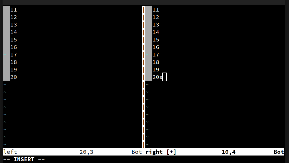 Vim Diffopt Unexpected scrolling while editing with diff mode enabled · Issue #8809 ...
