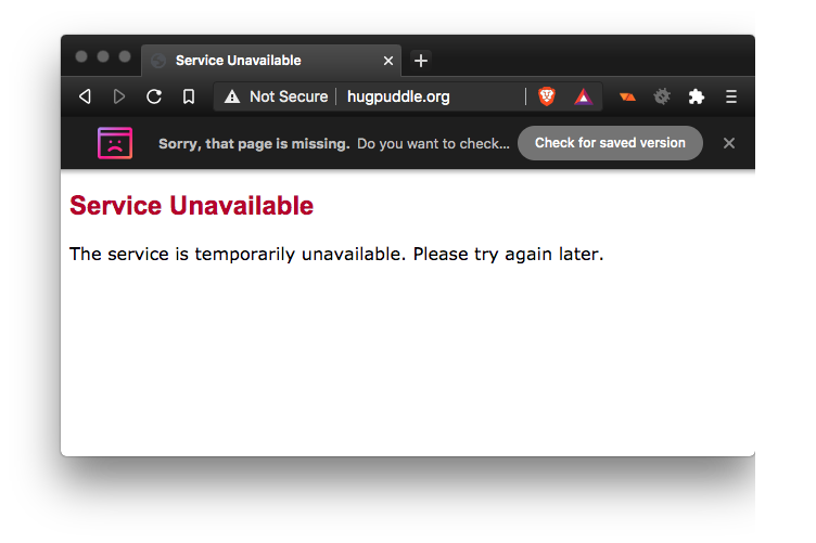 Service Unavailable