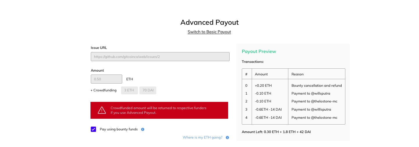 payout page