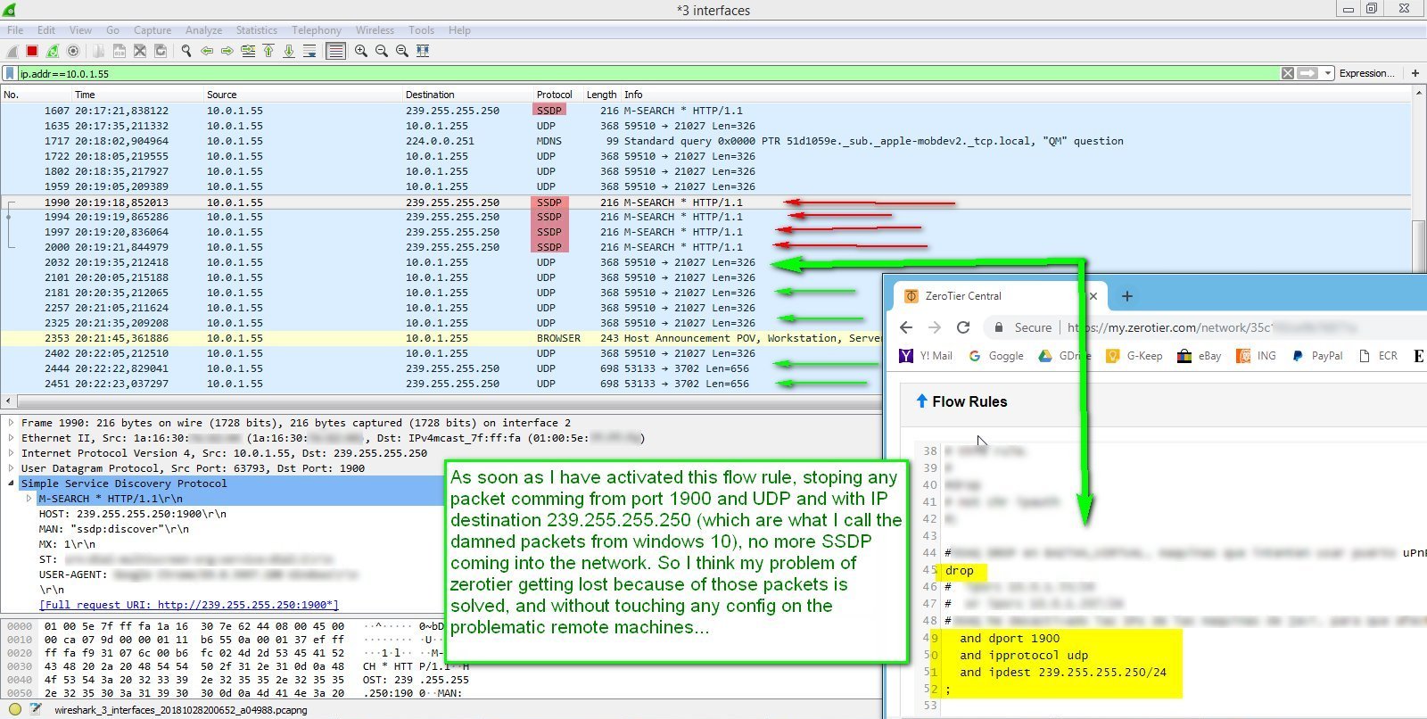 Some of my zerotier networks fall for a few minutes in one particular ...