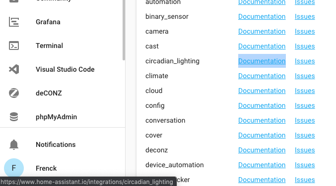 Integrations list documentation & issue link · Issue #4929 · home ...