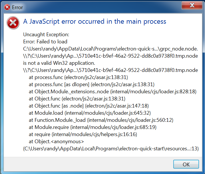 application start error when required fabric-client dependency · Issue ...