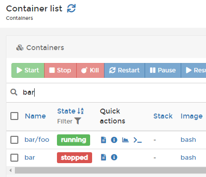 Launching a container with --link changes the display name of the ...