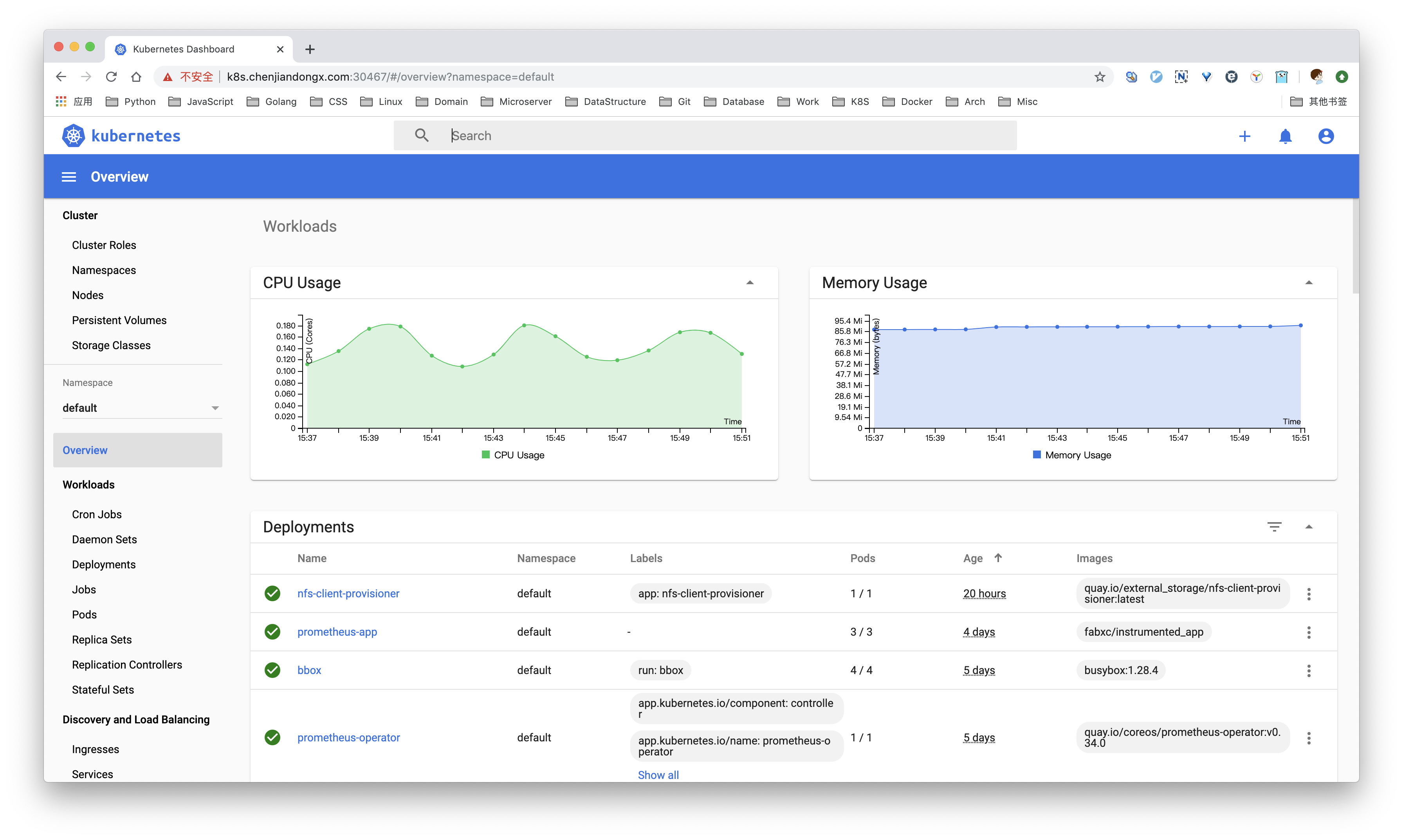 Kubernetes 访问 dashboard | dongdong's blog
