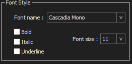 Feature request: Set font to