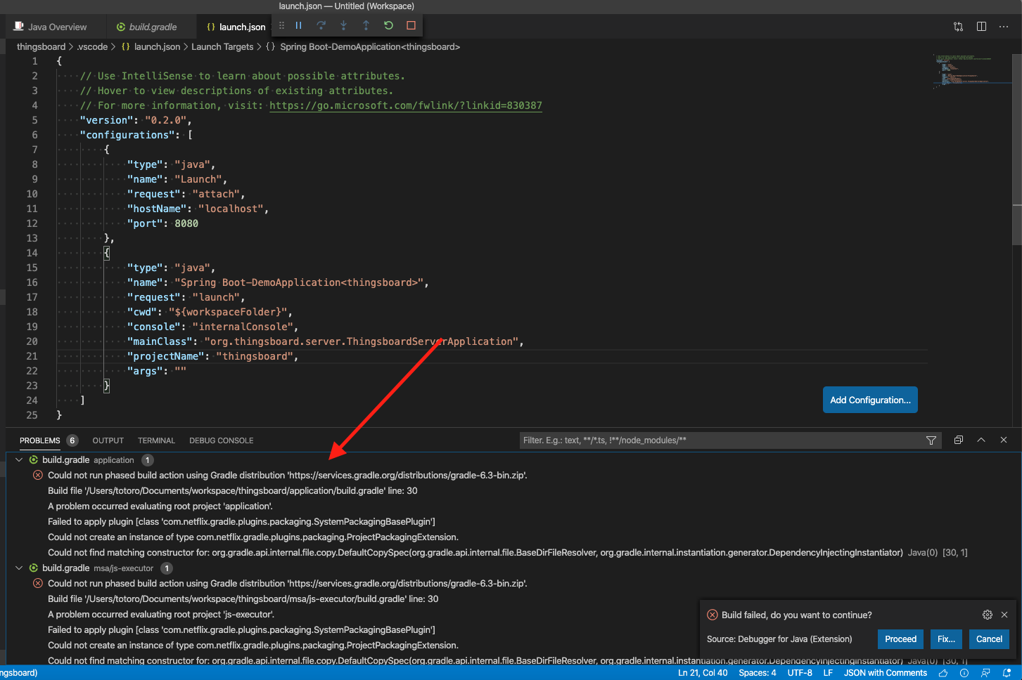 How do I debug thingsboard through vscode? · Issue #2674 · thingsboard ...