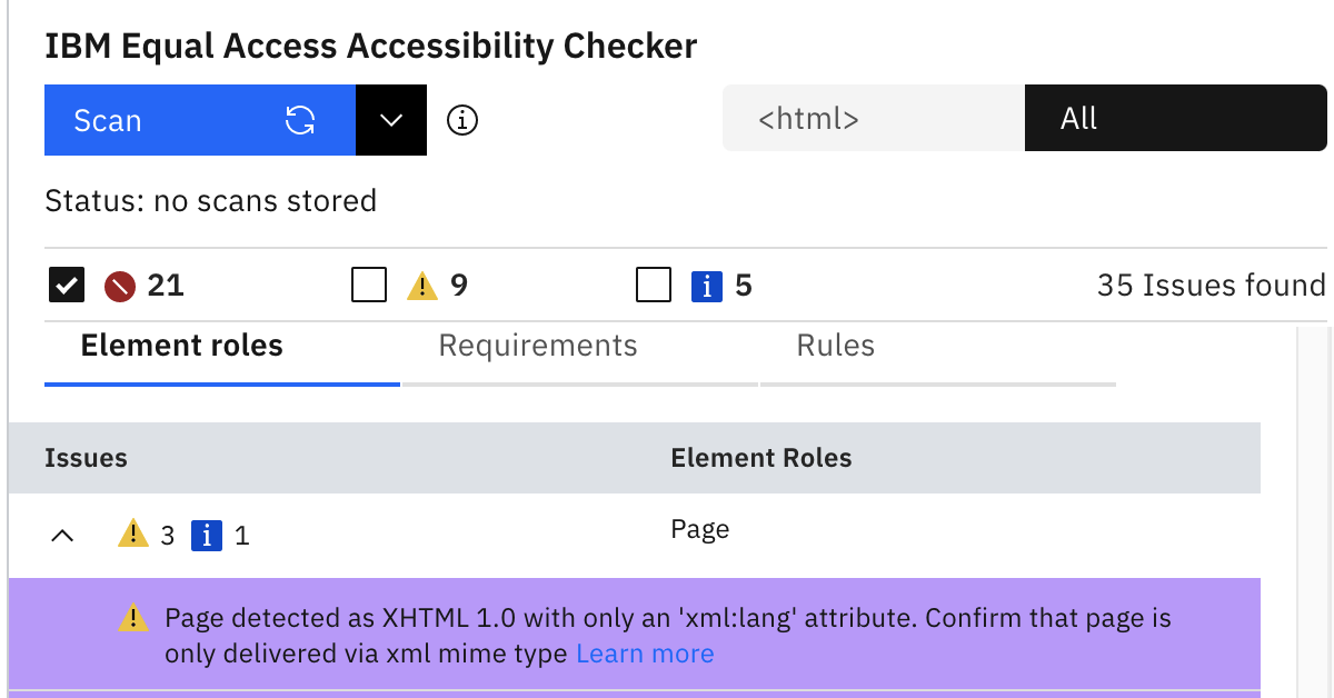 [BUG] Level filters aren't followed on rescan · Issue #470 · IBMa/equal ...