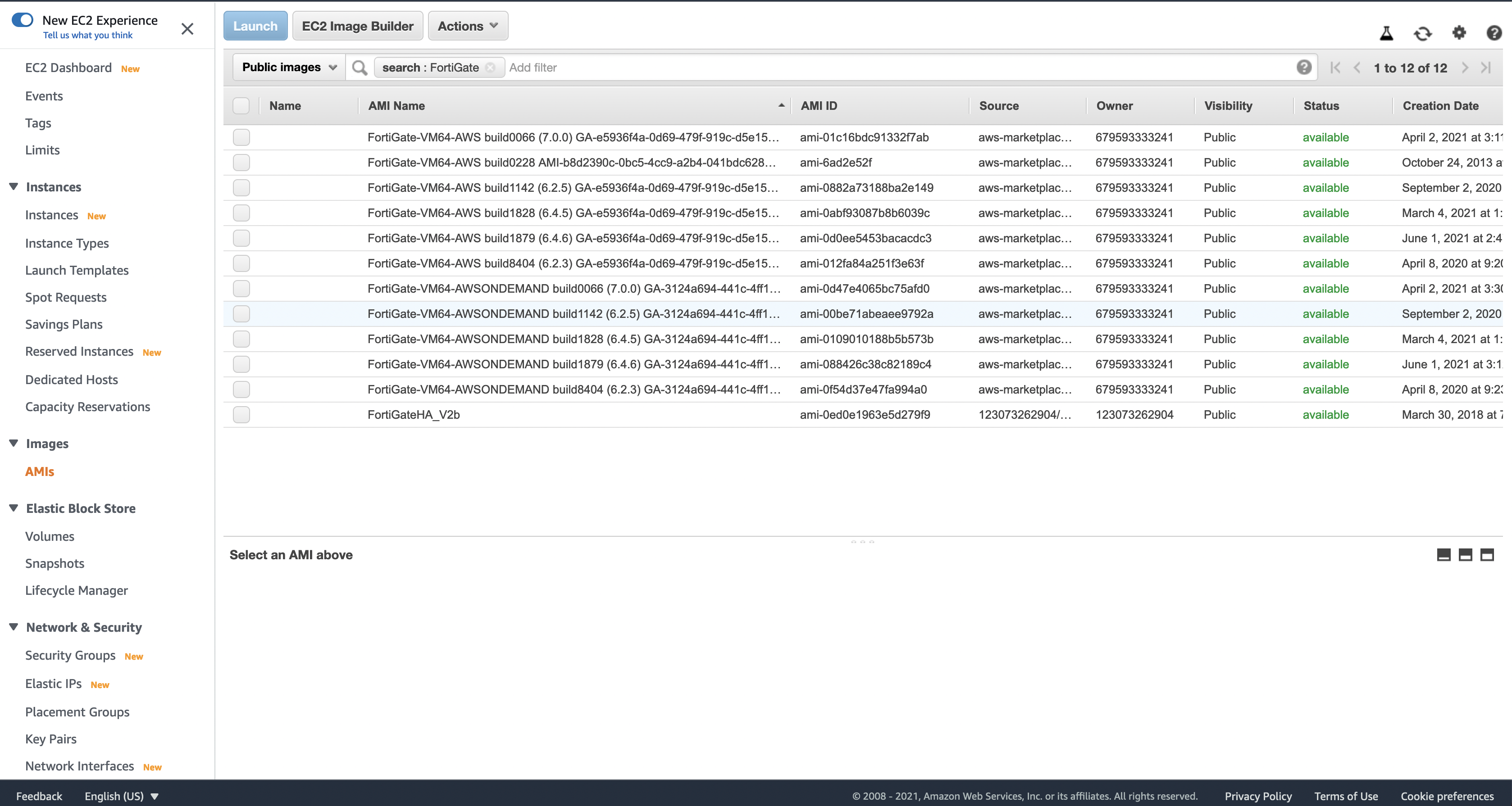 Error: Error launching source instance: AuthFailure: Not authorized for ...
