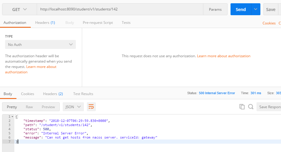 Can not get hosts from nacos server serviceid issue 408 alibaba