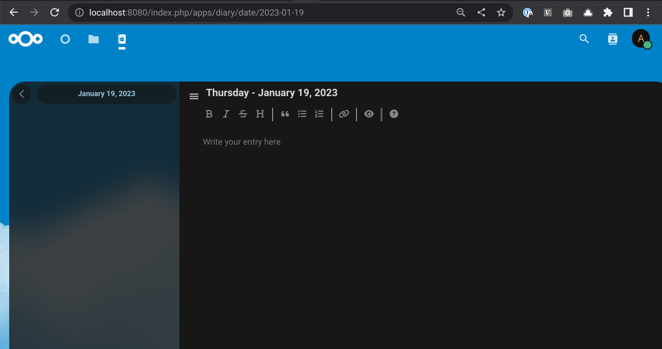 Nextcloud 25 support · Issue #54 · danielroehrig/diary · GitHub