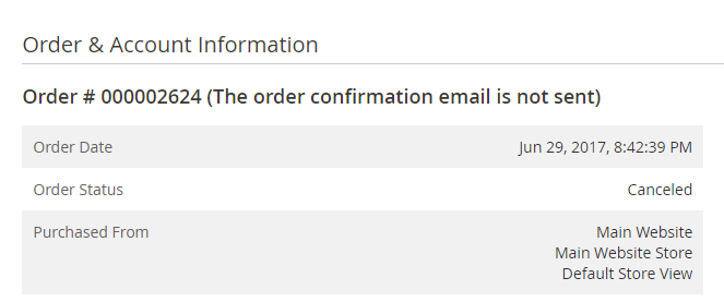 email not sent on 3 orders
