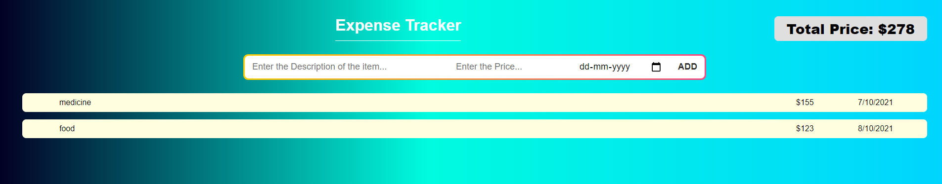 Github Crnick Expensetracker