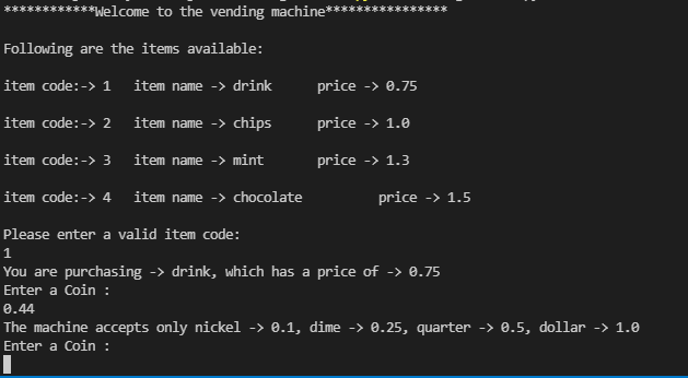 Github Crnick Vendingmachine