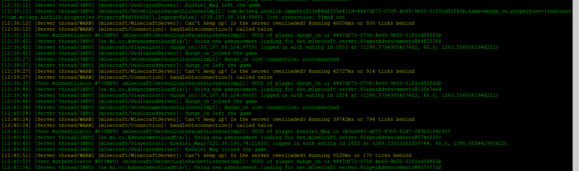 The server drops when you right-click to place any block · Issue #34 ...
