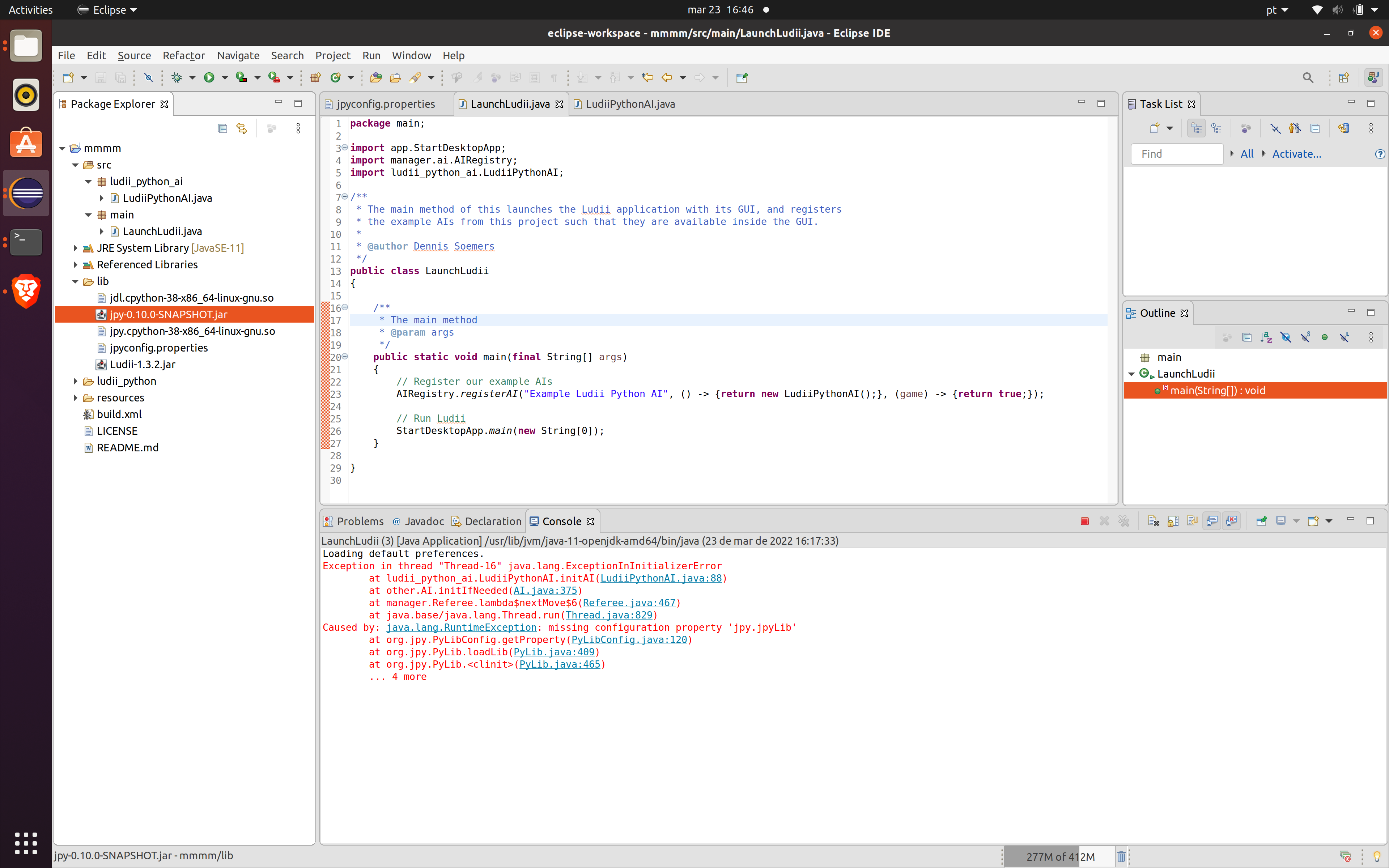 Python Agent not running · Issue #1 · Ludeme/LudiiPythonAI · GitHub