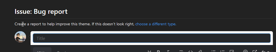 issue title background needs fix · Issue #189 · DarkThemeHub ...